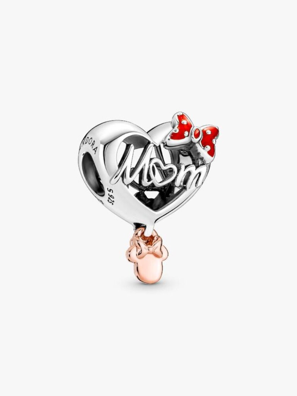 Pandora Disney Minnie Mouse Mom Heart Charm